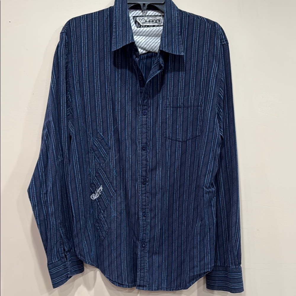 Men's Billabong Blue Striped Shirt
